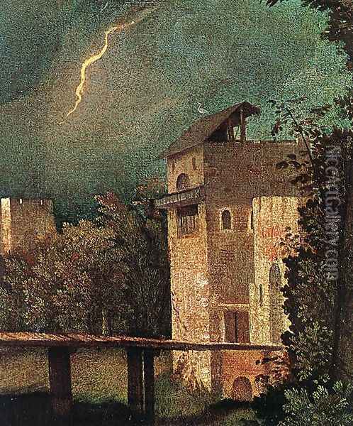 Tempest (detail 4) c. 1505 Oil Painting - Giorgione