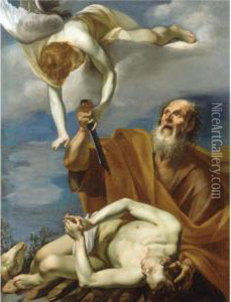 The Sacrifice Of Isaac Oil Painting - Orazio Riminaldi
