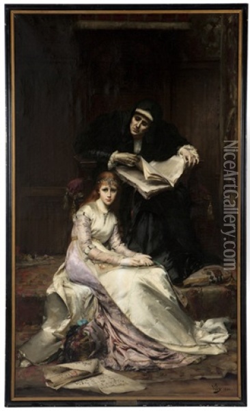 Le Reveil Du Coeur Oil Painting - Anatole Vely