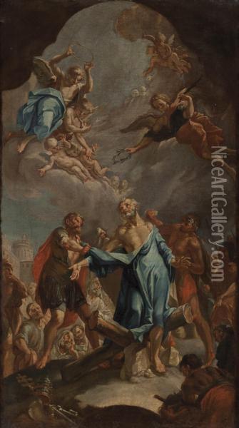Martirio Di Sant' Andrea Oil Painting - Lorenzo Domenico De Caro