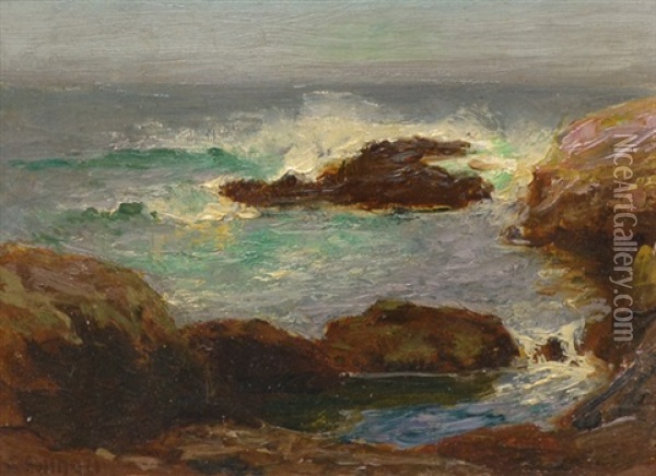 Rocky Coastal Scene Oil Painting - Edward Henry Potthast