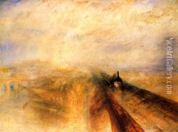 Rain, Steam and Speed The Great Western Railway 1844 Oil Painting - Joseph Mallord William Turner