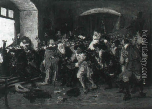 The Assassination Oil Painting - Vaclav Brozik