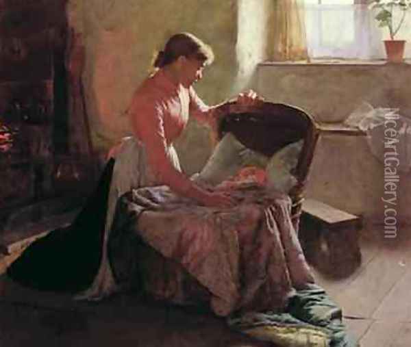 Sweet Dreams Oil Painting - Edwin Harris