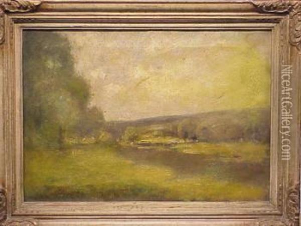 Spring Landscape Oil Painting - Max Weyl