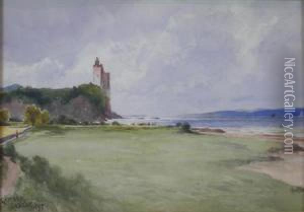 Greenan Castle, Ayr Oil Painting - John Blair