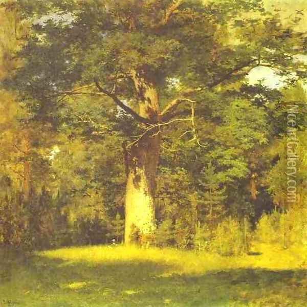 Oak 1880 Oil Painting - Isaak Ilyich Levitan