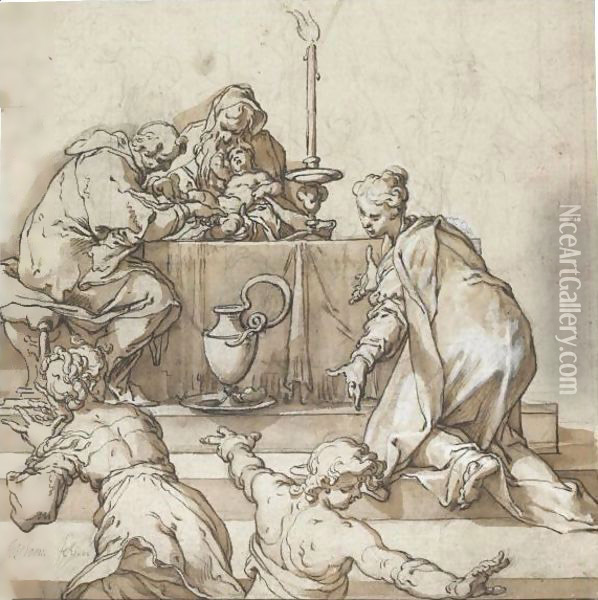 The Circumcision Oil Painting - Abraham Bloemaert