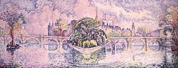 Le Jardin Du Vert-Galant Oil Painting - Paul Signac