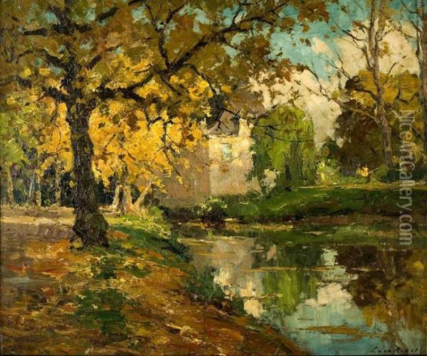 Middelheimpark Oil Painting - Leon Riket