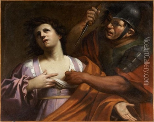 Tarquin Et Lucrece Oil Painting - Benedetto Gennari the Elder