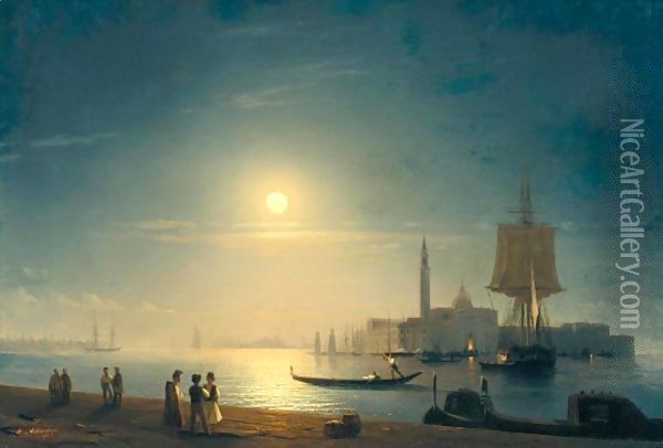 San Giorgio Maggiore, Venice Oil Painting - Ivan Konstantinovich Aivazovsky