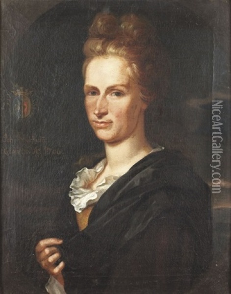 Portrat Von Samuel Thormann (+ Portrat Von Johann (?) Thormann; 2 Works) Oil Painting - Johann Duenz