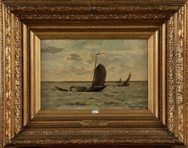 Bateaux Sur L'escaut Oil Painting - Franz Courtens