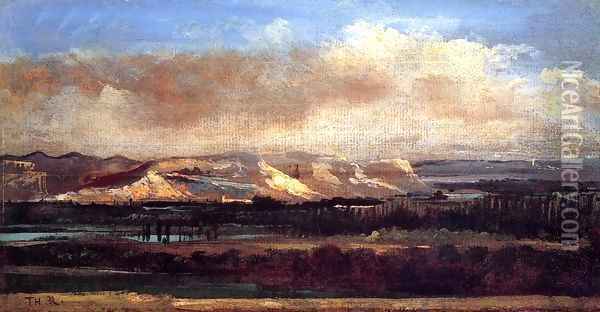 The Saleve Cliffs near Geneva 1834 Oil Painting - Theodore Rousseau