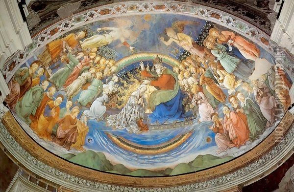 Stories from the Life of the Virgin Coronation of the Virgin Oil Painting - Fra Filippo Lippi