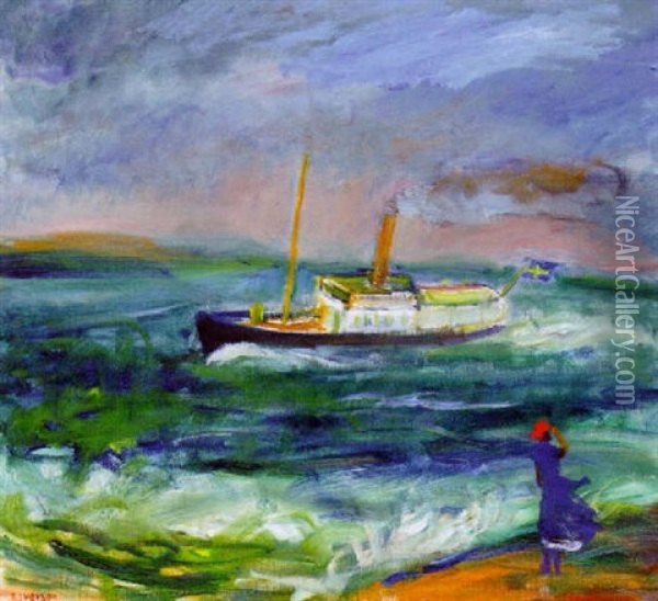 Stormdag Oil Painting - Ivan Ivarson