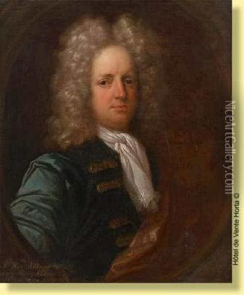 Portrait D'arthur Bart En 1689 Oil Painting - Simon Dubois