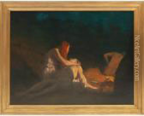 Allegorical Scene Oil Painting - Charles Allan Winter