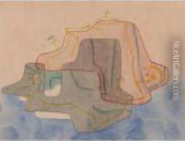 Mythos Einder Insel (myth Of An Island) Oil Painting - Paul Klee