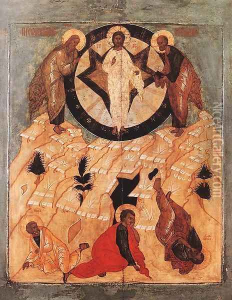 Icon of the Transfiguration Oil Painting - Russian Unknown Master