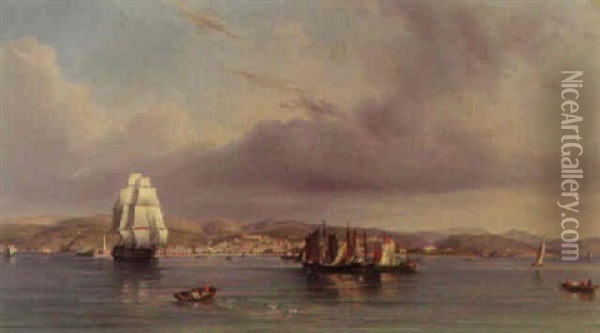 Trieste Oil Painting - August Anton Tischbein