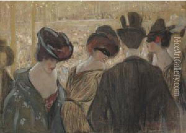 Bal-bullier, Paris Oil Painting - Frederick Carl Frieseke