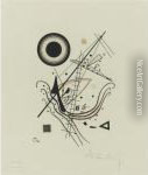 Blau, No. 14 From An Edition Of 100 Oil Painting - Wassily Kandinsky