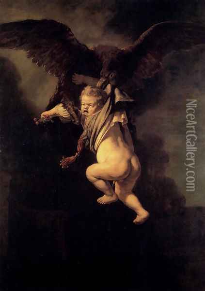 The Abduction Of Ganymede Oil Painting - Rembrandt Van Rijn