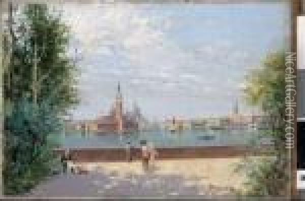 Veduta Di Venezia Oil Painting - Antonietta Brandeis