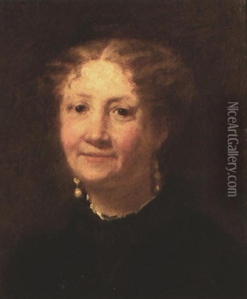 Portrait De Madame Cordier Oil Painting - Mary Cassatt