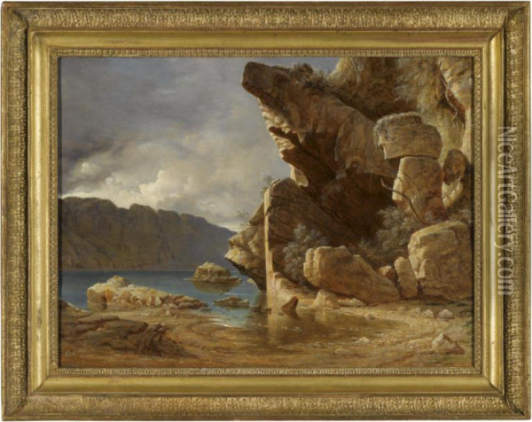 Liensfiord, Norway Oil Painting - Francis Danby