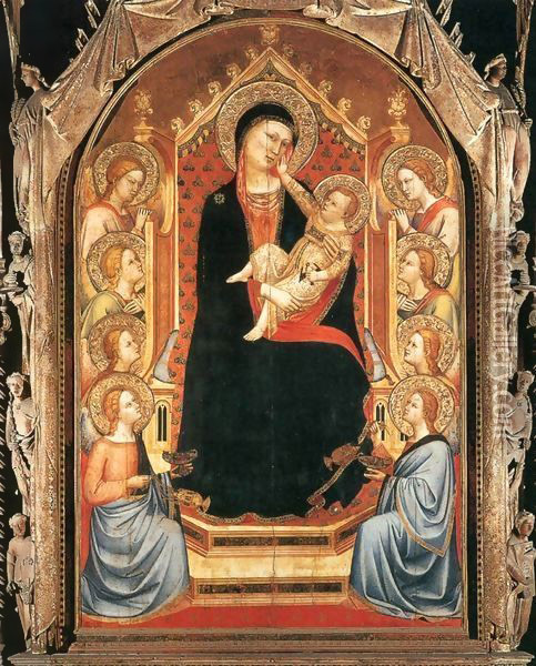 Madonna and Child Oil Painting - Bernardo Daddi