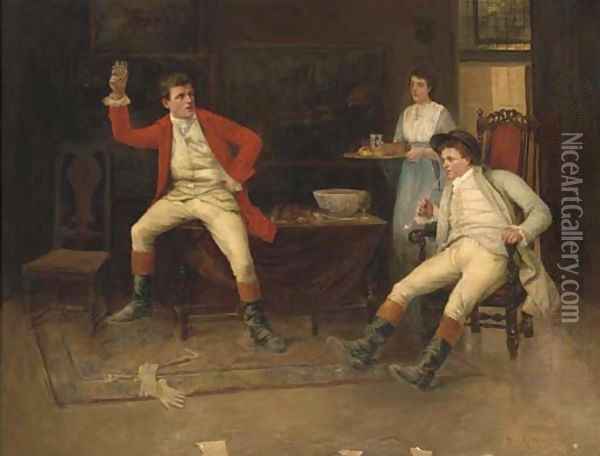 The huntsman's toast Oil Painting - George Goodwin Kilburne