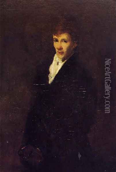 Robin Aka Portrait Of Clifton Webb Oil Painting - George Wesley Bellows