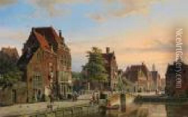 Rembrandts Huis Oil Painting - Willem Koekkoek