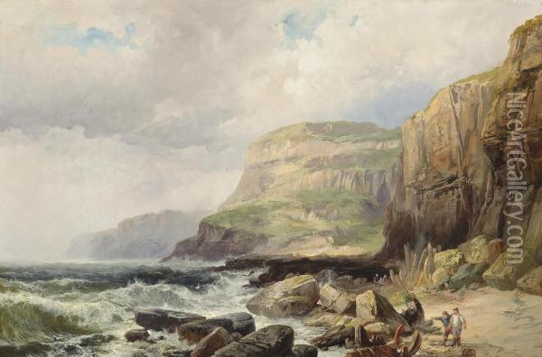 After The Storm, The Irish Coast Oil Painting - Edwin Hayes