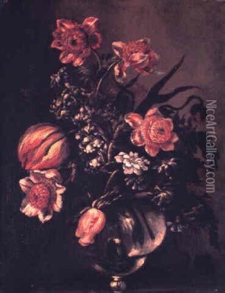 Natures Mortes De Fleurs Oil Painting - Bartolome Perez