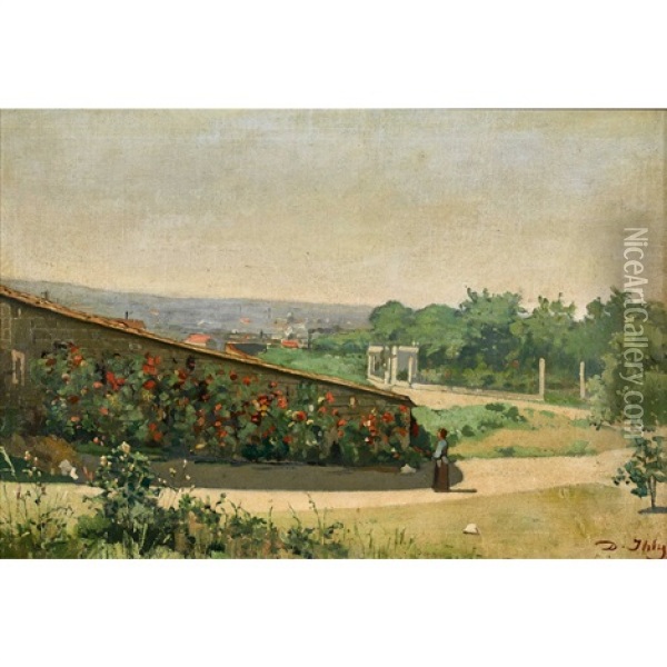 Sommerliche Landschaftspartie Oil Painting - Jean Daniel Ihly
