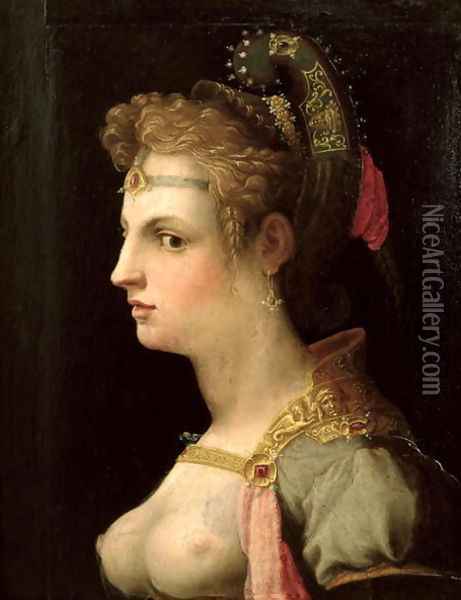 Venus Victrix Oil Painting - Michele di Ridolfo del Ghirlandaio (see Tosini)