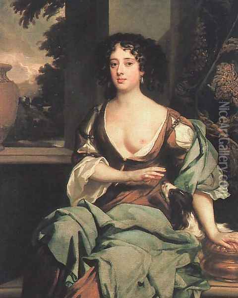 Portrait of Margaret Hughes 1670-75 Oil Painting - Sir Peter Lely