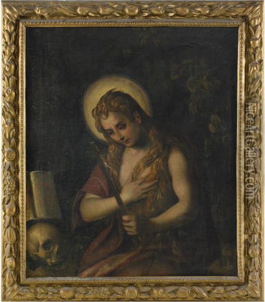 Den Botfardige Maria Magdalena Oil Painting - Jacopo Robusti, II Tintoretto