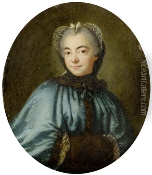 Portrait, Probably Of Louis Marie De France (1737-1787), Daughter Of King Louis Xv Oil Painting - Francois Boucher