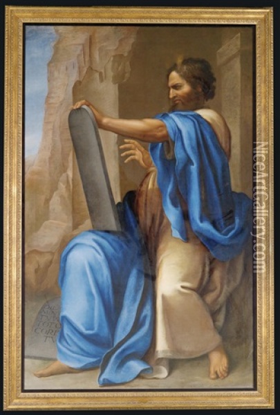 Moses Mit Den Gesetzestafeln Oil Painting -  Michelangelo