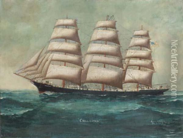 The Chillicothe In Australian Waters Oil Painting - Reginald Arthur Borstel