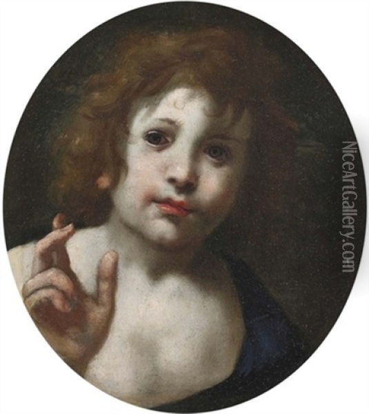 Bildnis Eines Knabens Mit Braunem Haar Oil Painting -  Correggio