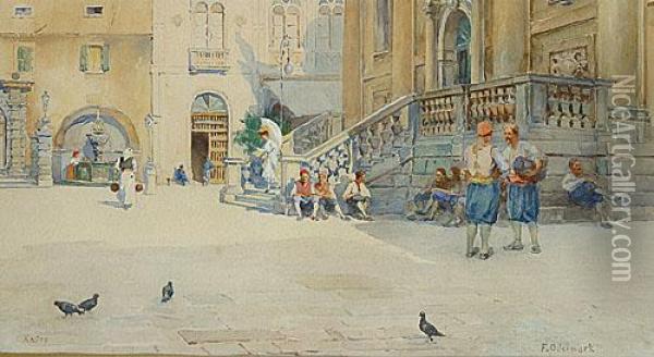Caire Oil Painting - Frans Wilhelm Odelmark