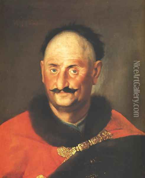 Portrait of Boreyko, Castellan of Zawichost Oil Painting - Unknown Painter