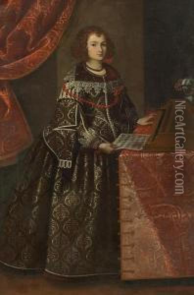 Portrait Of A Lady Oil Painting - Pier Francesco Cittadini Il Milanese