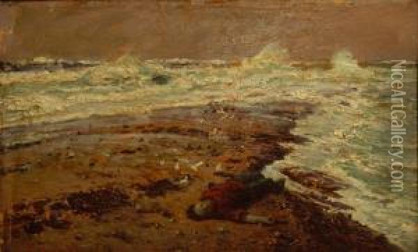 Dagen Etter, Grenen, Skagen Oil Painting - Carl Wilhelm Barth